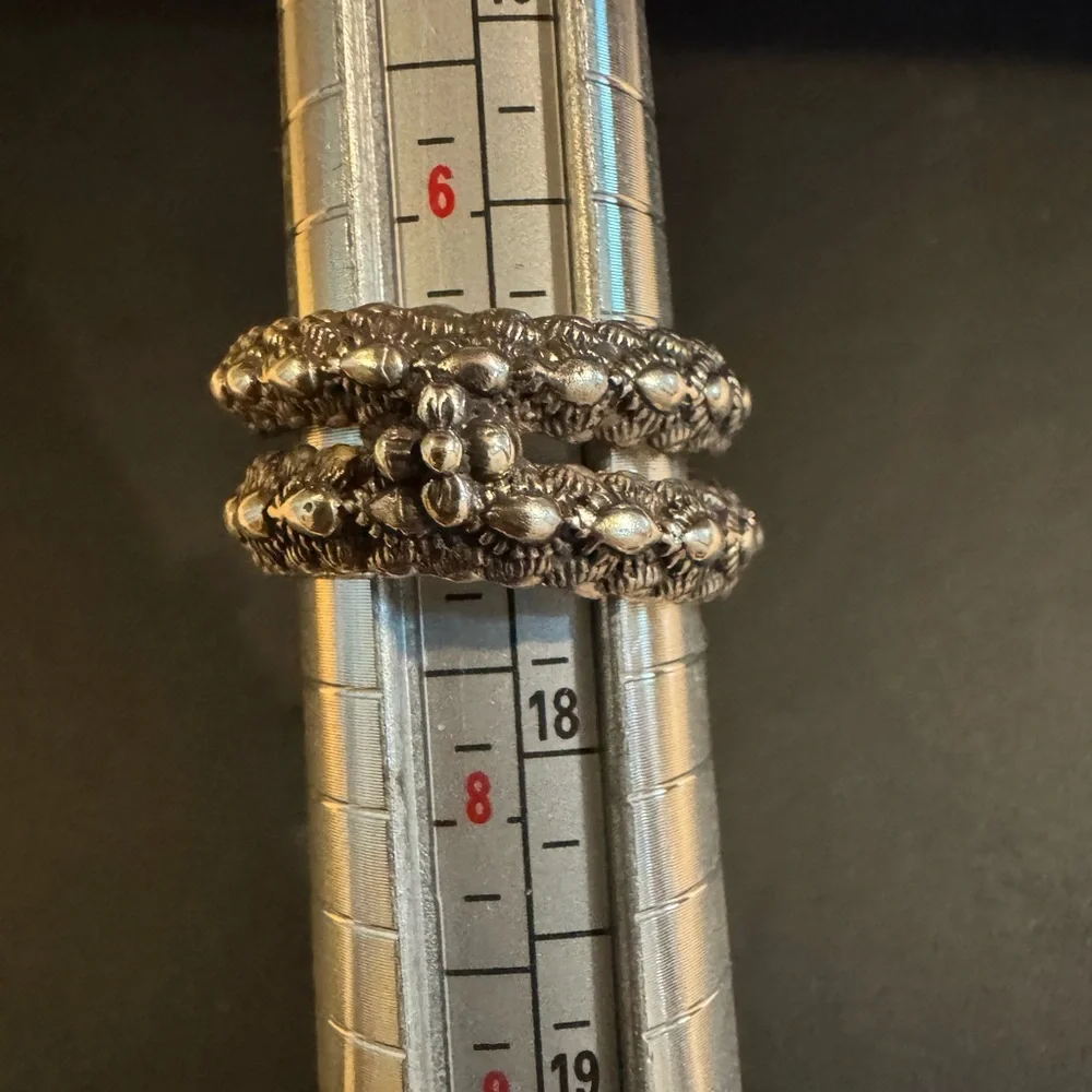 Barbara Bixby Sterling & 18k Multi-Gemstone Cobra Ring - Picture 9 of 11